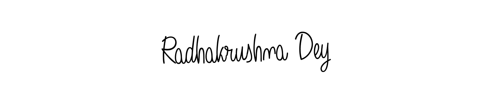 Radhakrushna Dey stylish signature style. Best Handwritten Sign (Angelique-Rose-font-FFP) for my name. Handwritten Signature Collection Ideas for my name Radhakrushna Dey. Radhakrushna Dey signature style 5 images and pictures png