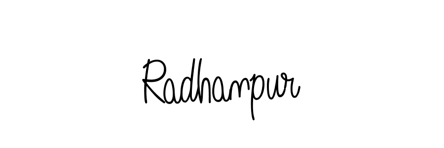 The best way (Angelique-Rose-font-FFP) to make a short signature is to pick only two or three words in your name. The name Radhanpur include a total of six letters. For converting this name. Radhanpur signature style 5 images and pictures png