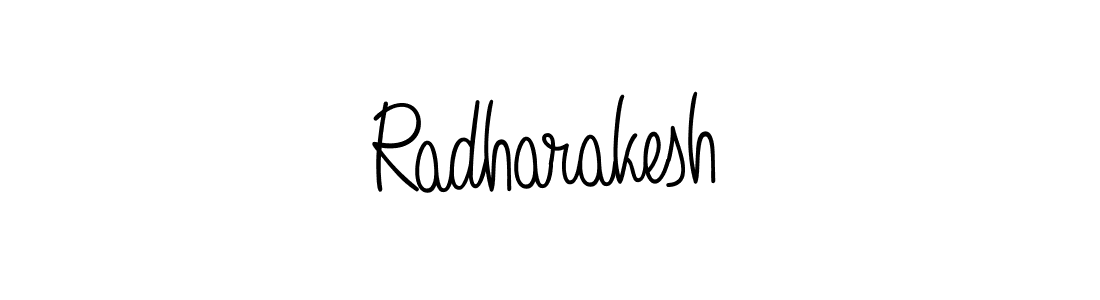 Use a signature maker to create a handwritten signature online. With this signature software, you can design (Angelique-Rose-font-FFP) your own signature for name Radharakesh. Radharakesh signature style 5 images and pictures png