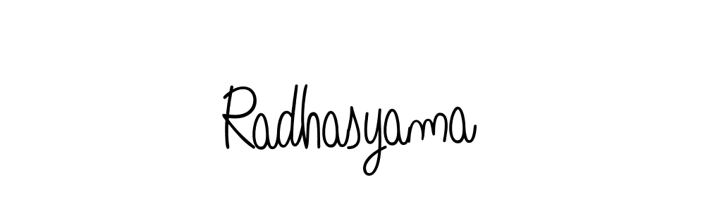 Also we have Radhasyama name is the best signature style. Create professional handwritten signature collection using Angelique-Rose-font-FFP autograph style. Radhasyama signature style 5 images and pictures png