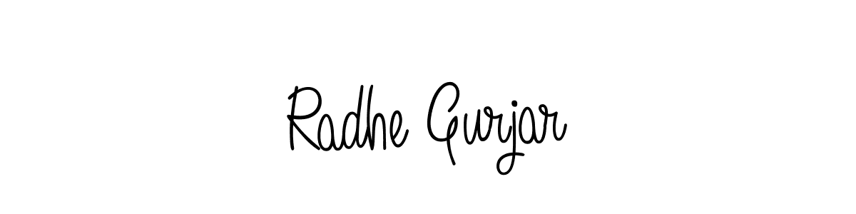 Here are the top 10 professional signature styles for the name Radhe Gurjar. These are the best autograph styles you can use for your name. Radhe Gurjar signature style 5 images and pictures png