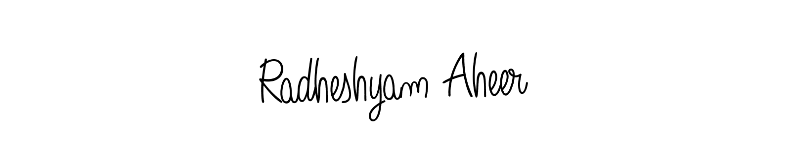 Create a beautiful signature design for name Radheshyam Aheer. With this signature (Angelique-Rose-font-FFP) fonts, you can make a handwritten signature for free. Radheshyam Aheer signature style 5 images and pictures png