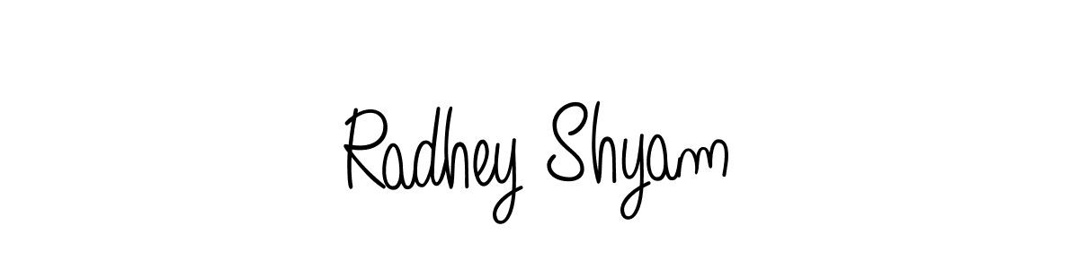 if you are searching for the best signature style for your name Radhey Shyam. so please give up your signature search. here we have designed multiple signature styles  using Angelique-Rose-font-FFP. Radhey Shyam signature style 5 images and pictures png