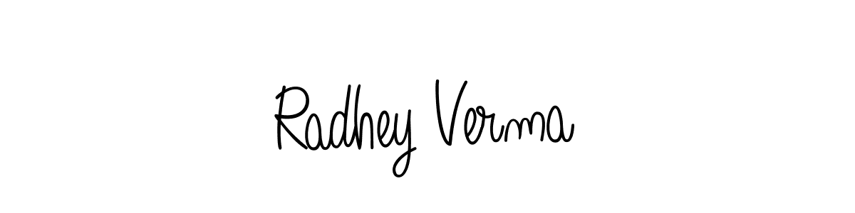 Make a beautiful signature design for name Radhey Verma. Use this online signature maker to create a handwritten signature for free. Radhey Verma signature style 5 images and pictures png