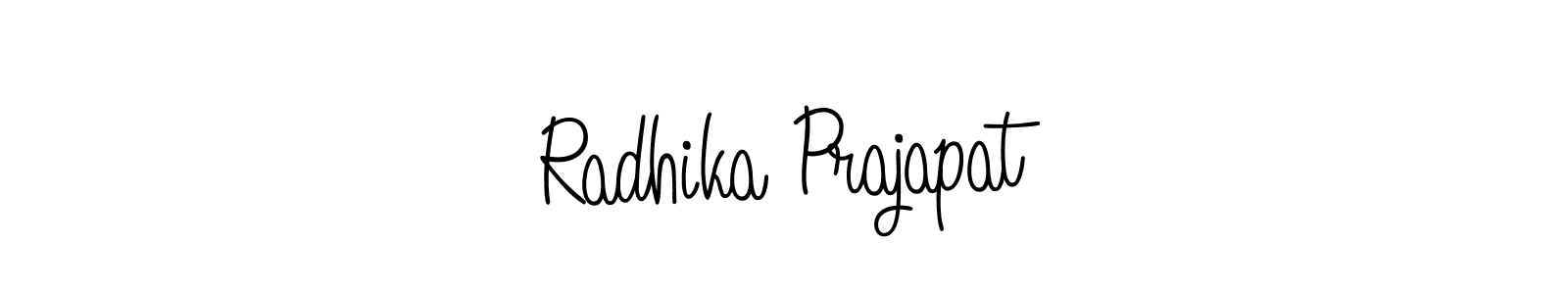 This is the best signature style for the Radhika Prajapat name. Also you like these signature font (Angelique-Rose-font-FFP). Mix name signature. Radhika Prajapat signature style 5 images and pictures png
