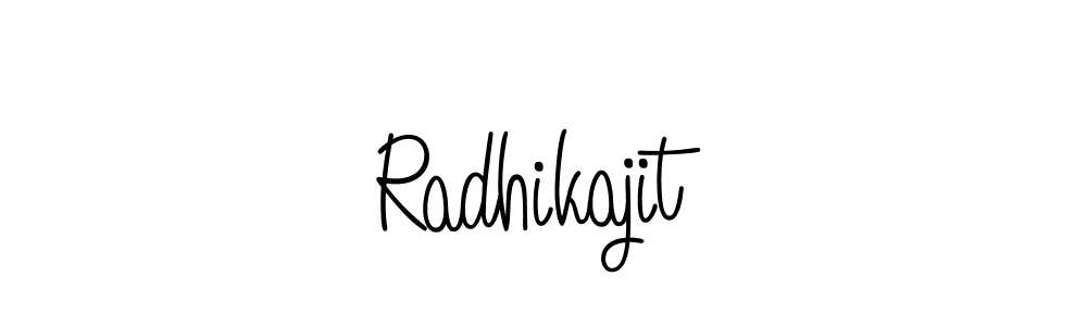 Radhikajit stylish signature style. Best Handwritten Sign (Angelique-Rose-font-FFP) for my name. Handwritten Signature Collection Ideas for my name Radhikajit. Radhikajit signature style 5 images and pictures png