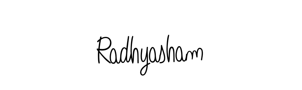 Make a beautiful signature design for name Radhyasham. Use this online signature maker to create a handwritten signature for free. Radhyasham signature style 5 images and pictures png