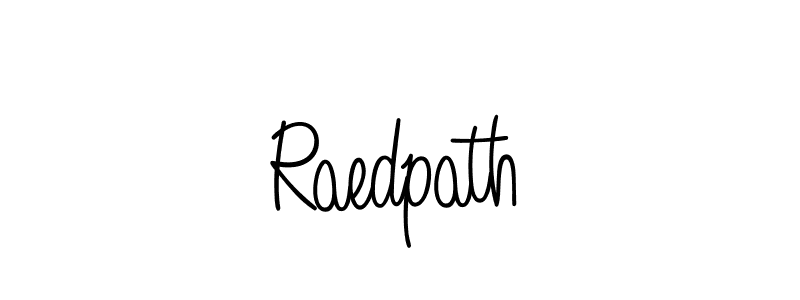 Design your own signature with our free online signature maker. With this signature software, you can create a handwritten (Angelique-Rose-font-FFP) signature for name Raedpath. Raedpath signature style 5 images and pictures png