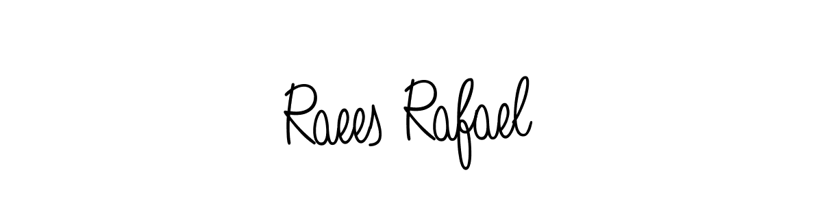 if you are searching for the best signature style for your name Raees Rafael. so please give up your signature search. here we have designed multiple signature styles  using Angelique-Rose-font-FFP. Raees Rafael signature style 5 images and pictures png