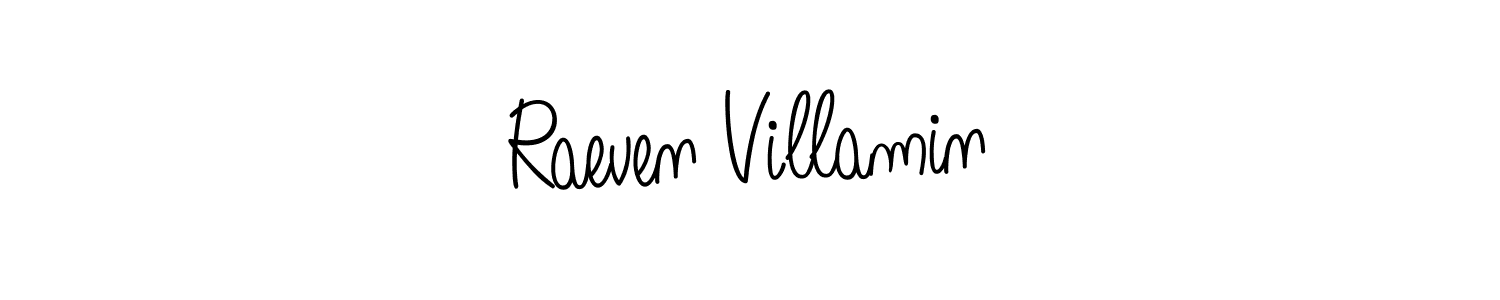 Create a beautiful signature design for name Raeven Villamin. With this signature (Angelique-Rose-font-FFP) fonts, you can make a handwritten signature for free. Raeven Villamin signature style 5 images and pictures png