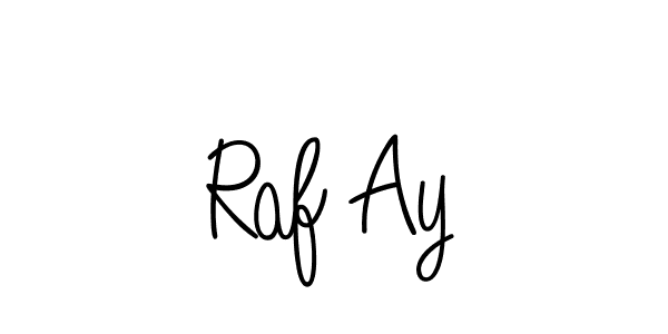 Make a beautiful signature design for name Raf Ay. With this signature (Angelique-Rose-font-FFP) style, you can create a handwritten signature for free. Raf Ay signature style 5 images and pictures png