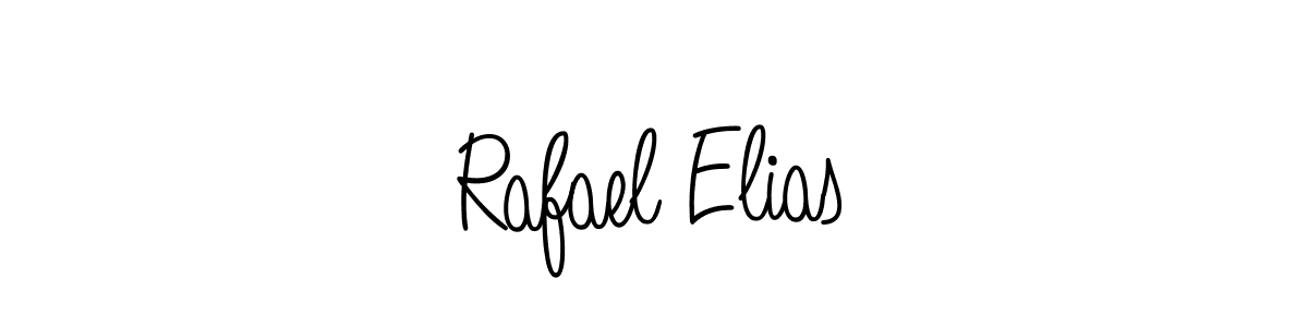 You should practise on your own different ways (Angelique-Rose-font-FFP) to write your name (Rafael Elias) in signature. don't let someone else do it for you. Rafael Elias signature style 5 images and pictures png