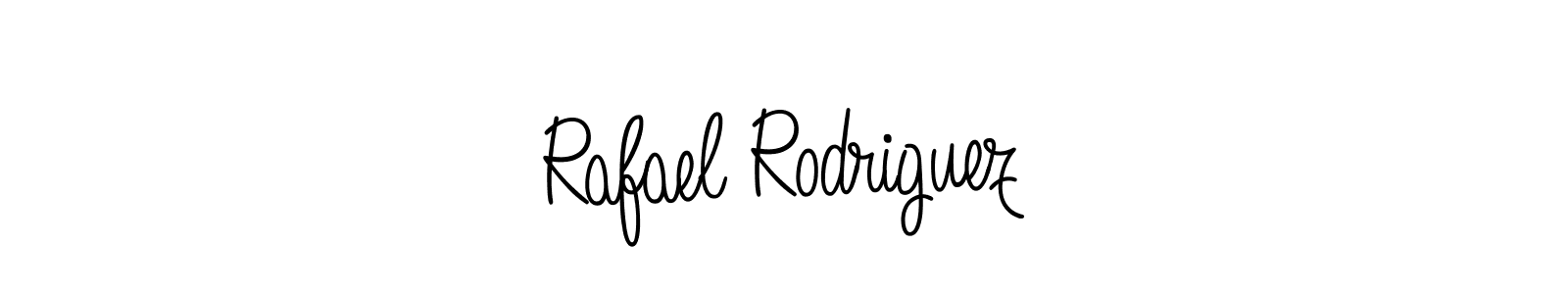 You should practise on your own different ways (Angelique-Rose-font-FFP) to write your name (Rafael Rodriguez) in signature. don't let someone else do it for you. Rafael Rodriguez signature style 5 images and pictures png