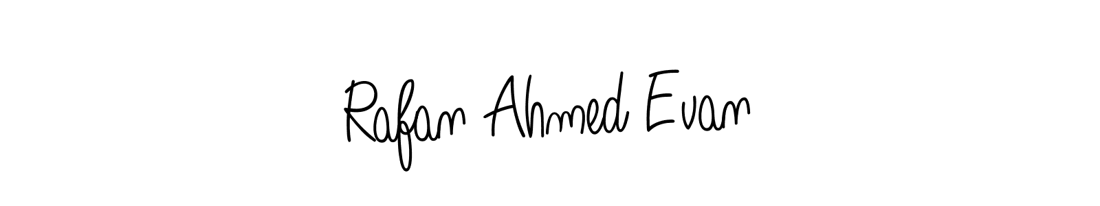 Create a beautiful signature design for name Rafan Ahmed Evan. With this signature (Angelique-Rose-font-FFP) fonts, you can make a handwritten signature for free. Rafan Ahmed Evan signature style 5 images and pictures png