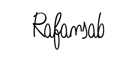 Designed for modern professionals: Rafansab name signature crafted with Angelique-Rose-font-FFP script. Ready for digital PDF workflows. Rafansab signature style 5 images and pictures png