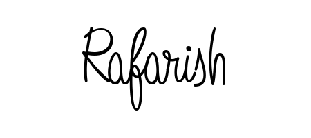 Make a beautiful signature design for name Rafarish. With this signature (Angelique-Rose-font-FFP) style, you can create a handwritten signature for free. Rafarish signature style 5 images and pictures png