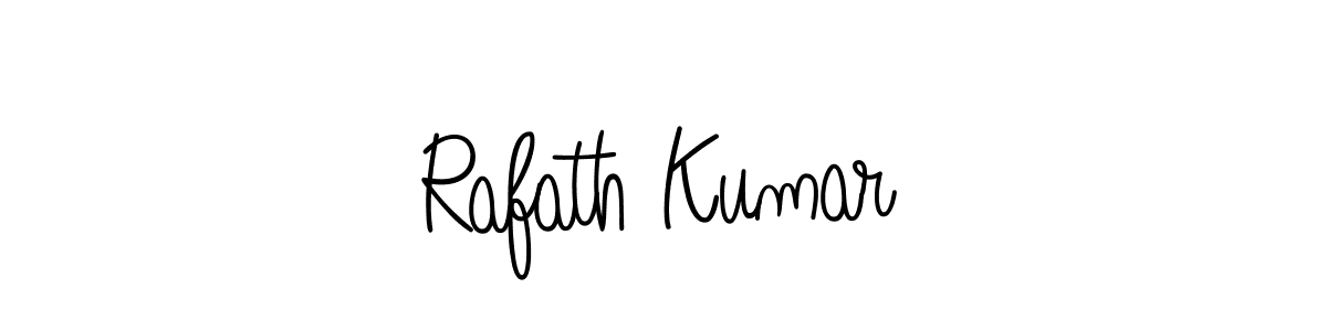 Use a signature maker to create a handwritten signature online. With this signature software, you can design (Angelique-Rose-font-FFP) your own signature for name Rafath Kumar. Rafath Kumar signature style 5 images and pictures png