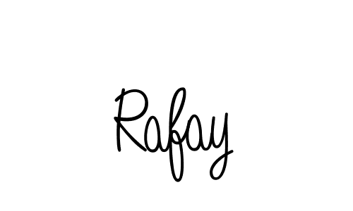 Design your own signature with our free online signature maker. With this signature software, you can create a handwritten (Angelique-Rose-font-FFP) signature for name Rafay. Rafay signature style 5 images and pictures png