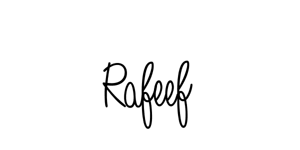 Rafeef stylish signature style. Best Handwritten Sign (Angelique-Rose-font-FFP) for my name. Handwritten Signature Collection Ideas for my name Rafeef. Rafeef signature style 5 images and pictures png