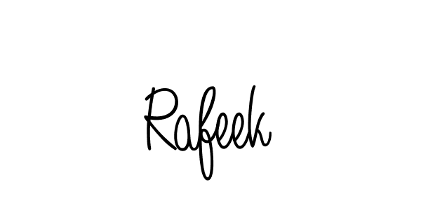 Create a beautiful signature design for name Rafeek. With this signature (Angelique-Rose-font-FFP) fonts, you can make a handwritten signature for free. Rafeek signature style 5 images and pictures png