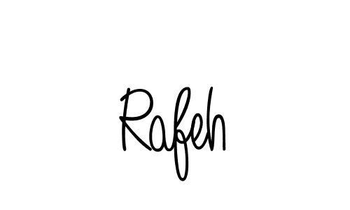 You should practise on your own different ways (Angelique-Rose-font-FFP) to write your name (Rafeh) in signature. don't let someone else do it for you. Rafeh signature style 5 images and pictures png