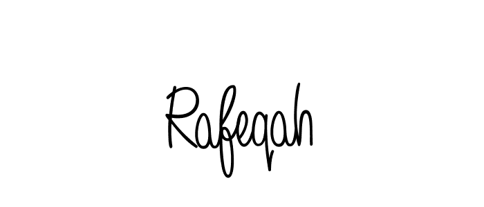 Rafeqah stylish signature style. Best Handwritten Sign (Angelique-Rose-font-FFP) for my name. Handwritten Signature Collection Ideas for my name Rafeqah. Rafeqah signature style 5 images and pictures png