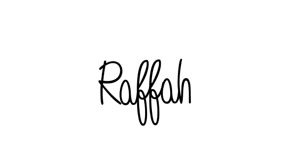 Make a beautiful signature design for name Raffah. With this signature (Angelique-Rose-font-FFP) style, you can create a handwritten signature for free. Raffah signature style 5 images and pictures png