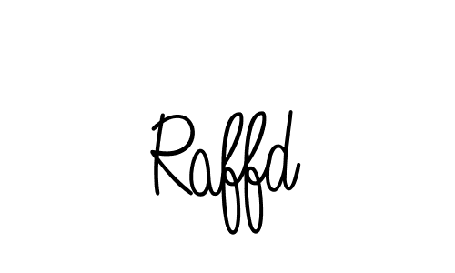 Design your own signature with our free online signature maker. With this signature software, you can create a handwritten (Angelique-Rose-font-FFP) signature for name Raffd. Raffd signature style 5 images and pictures png