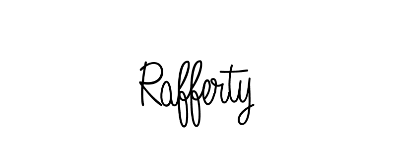 Use a signature maker to create a handwritten signature online. With this signature software, you can design (Angelique-Rose-font-FFP) your own signature for name Rafferty. Rafferty signature style 5 images and pictures png