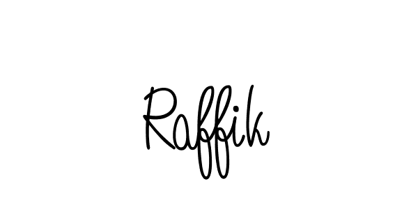 Raffik stylish signature style. Best Handwritten Sign (Angelique-Rose-font-FFP) for my name. Handwritten Signature Collection Ideas for my name Raffik. Raffik signature style 5 images and pictures png