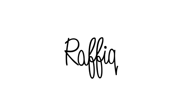 You should practise on your own different ways (Angelique-Rose-font-FFP) to write your name (Raffiq) in signature. don't let someone else do it for you. Raffiq signature style 5 images and pictures png