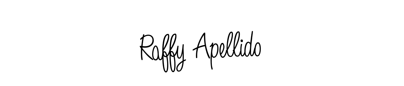 How to make Raffy Apellido signature? Angelique-Rose-font-FFP is a professional autograph style. Create handwritten signature for Raffy Apellido name. Raffy Apellido signature style 5 images and pictures png
