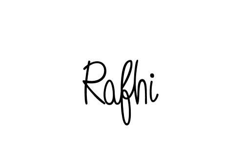 Make a beautiful signature design for name Rafhi. With this signature (Angelique-Rose-font-FFP) style, you can create a handwritten signature for free. Rafhi signature style 5 images and pictures png