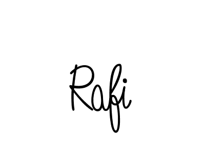 You should practise on your own different ways (Angelique-Rose-font-FFP) to write your name (Rafi) in signature. don't let someone else do it for you. Rafi signature style 5 images and pictures png