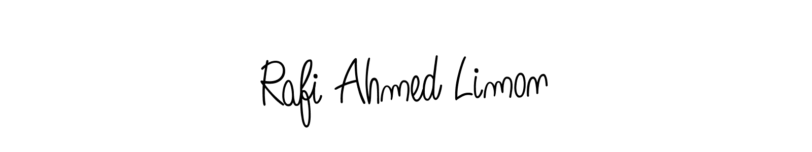 The best way (Angelique-Rose-font-FFP) to make a short signature is to pick only two or three words in your name. The name Rafi Ahmed Limon include a total of six letters. For converting this name. Rafi Ahmed Limon signature style 5 images and pictures png