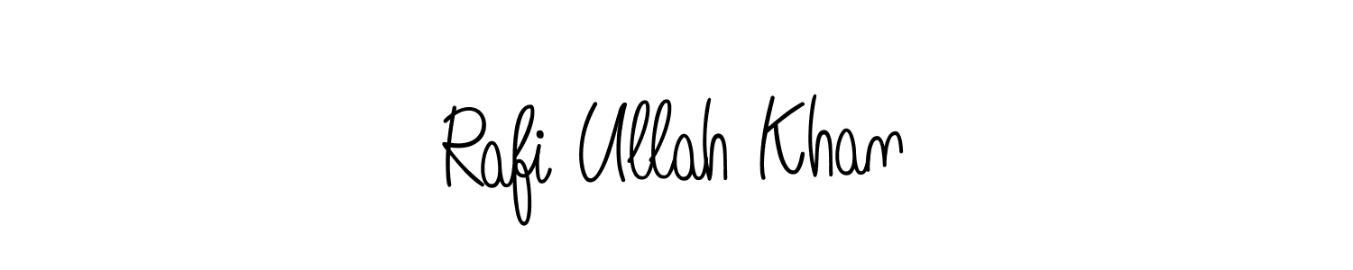 Make a beautiful signature design for name Rafi Ullah Khan. With this signature (Angelique-Rose-font-FFP) style, you can create a handwritten signature for free. Rafi Ullah Khan signature style 5 images and pictures png