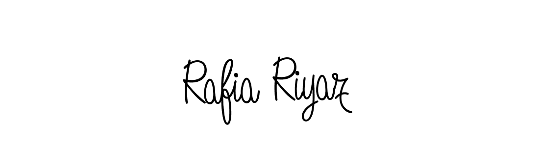 Rafia Riyaz stylish signature style. Best Handwritten Sign (Angelique-Rose-font-FFP) for my name. Handwritten Signature Collection Ideas for my name Rafia Riyaz. Rafia Riyaz signature style 5 images and pictures png