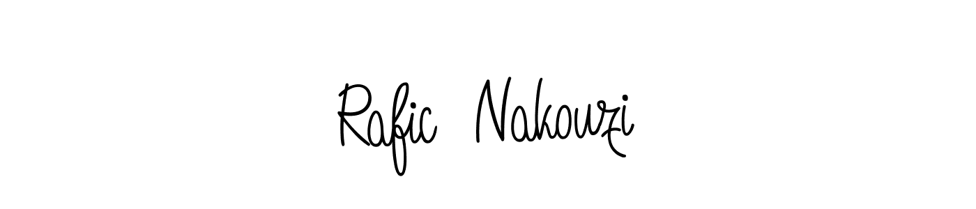 Also we have Rafic  Nakouzi name is the best signature style. Create professional handwritten signature collection using Angelique-Rose-font-FFP autograph style. Rafic  Nakouzi signature style 5 images and pictures png