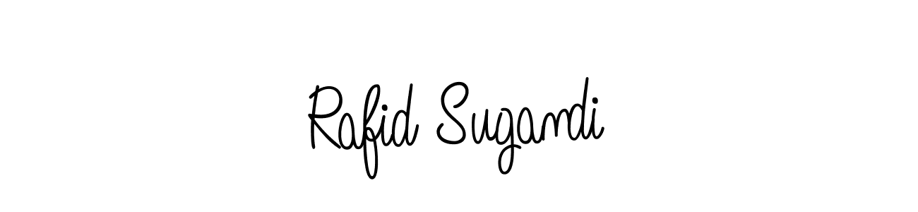 Angelique-Rose-font-FFP is a professional signature style that is perfect for those who want to add a touch of class to their signature. It is also a great choice for those who want to make their signature more unique. Get Rafid Sugandi name to fancy signature for free. Rafid Sugandi signature style 5 images and pictures png