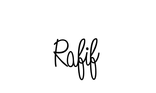 You should practise on your own different ways (Angelique-Rose-font-FFP) to write your name (Rafif) in signature. don't let someone else do it for you. Rafif signature style 5 images and pictures png