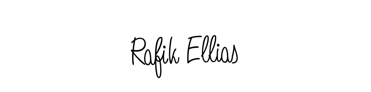 Make a beautiful signature design for name Rafik Ellias. With this signature (Angelique-Rose-font-FFP) style, you can create a handwritten signature for free. Rafik Ellias signature style 5 images and pictures png