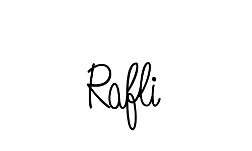 Design your own signature with our free online signature maker. With this signature software, you can create a handwritten (Angelique-Rose-font-FFP) signature for name Rafli. Rafli signature style 5 images and pictures png