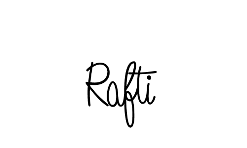 Design your own signature with our free online signature maker. With this signature software, you can create a handwritten (Angelique-Rose-font-FFP) signature for name Rafti. Rafti signature style 5 images and pictures png