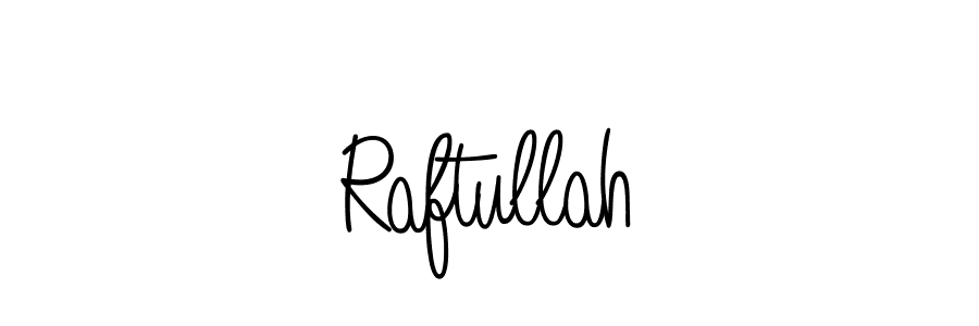 Make a beautiful signature design for name Raftullah. With this signature (Angelique-Rose-font-FFP) style, you can create a handwritten signature for free. Raftullah signature style 5 images and pictures png