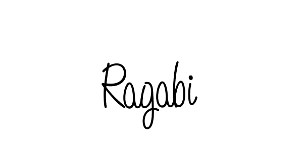 Design your own signature with our free online signature maker. With this signature software, you can create a handwritten (Angelique-Rose-font-FFP) signature for name Ragabi. Ragabi signature style 5 images and pictures png