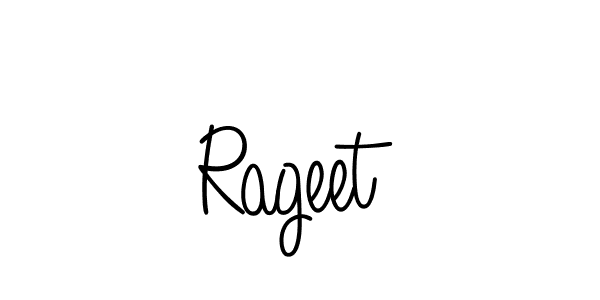 Create a beautiful signature design for name Rageet. With this signature (Angelique-Rose-font-FFP) fonts, you can make a handwritten signature for free. Rageet signature style 5 images and pictures png