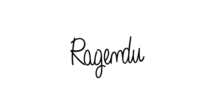 How to make Ragendu name signature. Use Angelique-Rose-font-FFP style for creating short signs online. This is the latest handwritten sign. Ragendu signature style 5 images and pictures png