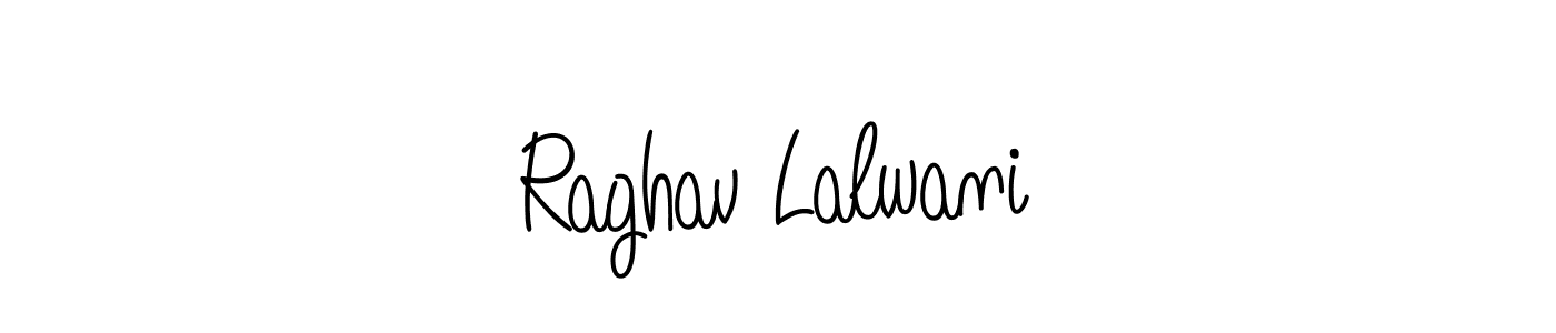 Make a beautiful signature design for name Raghav Lalwani. With this signature (Angelique-Rose-font-FFP) style, you can create a handwritten signature for free. Raghav Lalwani signature style 5 images and pictures png