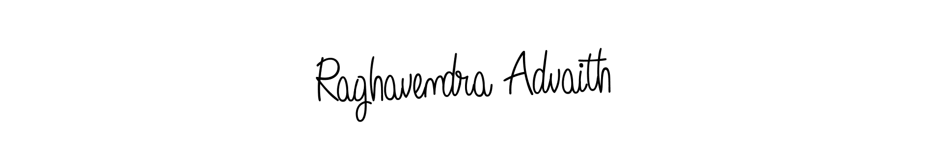Create a beautiful signature design for name Raghavendra Advaith. With this signature (Angelique-Rose-font-FFP) fonts, you can make a handwritten signature for free. Raghavendra Advaith signature style 5 images and pictures png