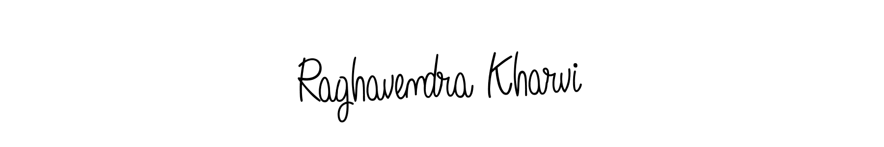 Create a beautiful signature design for name Raghavendra Kharvi. With this signature (Angelique-Rose-font-FFP) fonts, you can make a handwritten signature for free. Raghavendra Kharvi signature style 5 images and pictures png